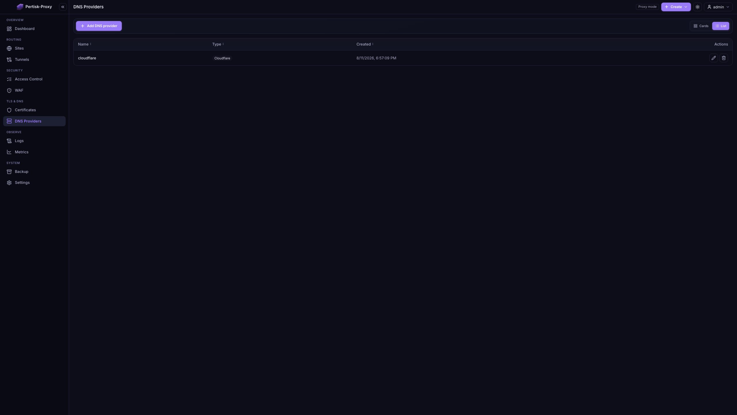 DNS providers for ACME